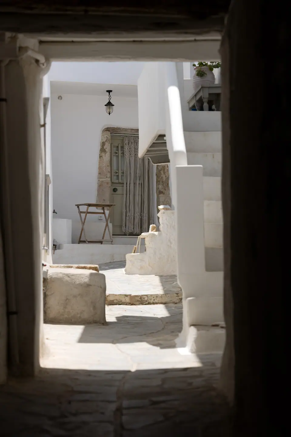 Vista de Chora, la capital de la isla de Naxos
