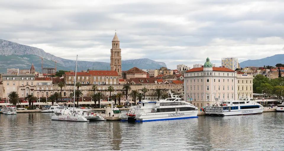 Vista del Palacio de Diocleciano en Split, Croacia